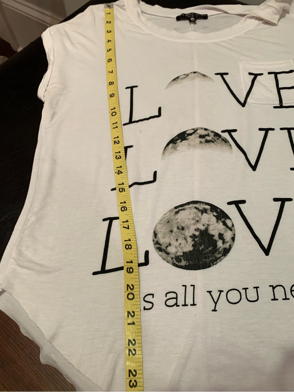 🩷LOVE PEACE AND LAZY DAYS🩷NWT! ROUND NECK, ROLLED SLEEVES. EXCELLENT CONDITION! - Picture 11 of 11